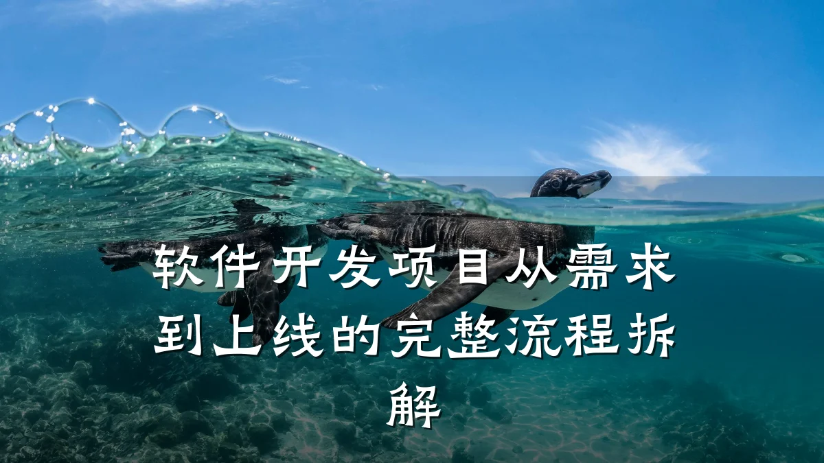 软件开发项目从需求到上线的完整流程拆解