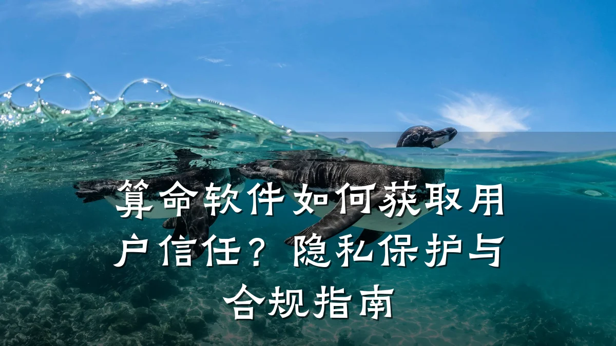 算命软件如何获取用户信任？隐私保护与合规指南