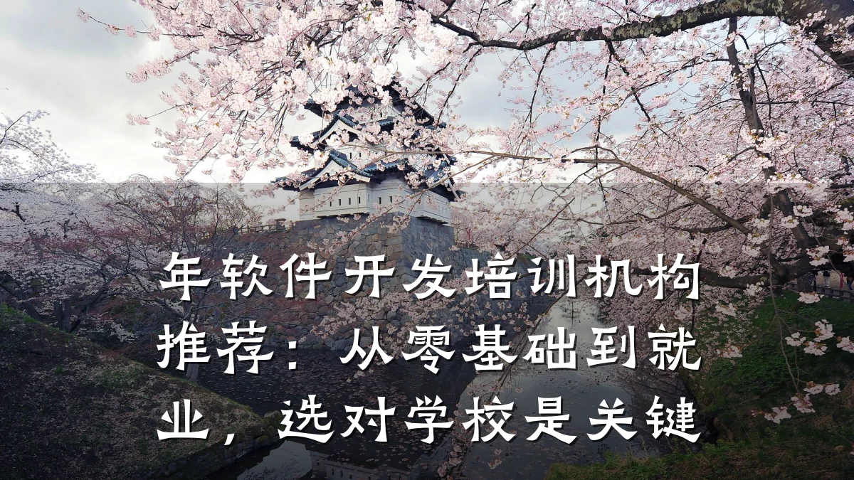 年软件开发培训机构推荐：从零基础到就业，选对学校是关键
