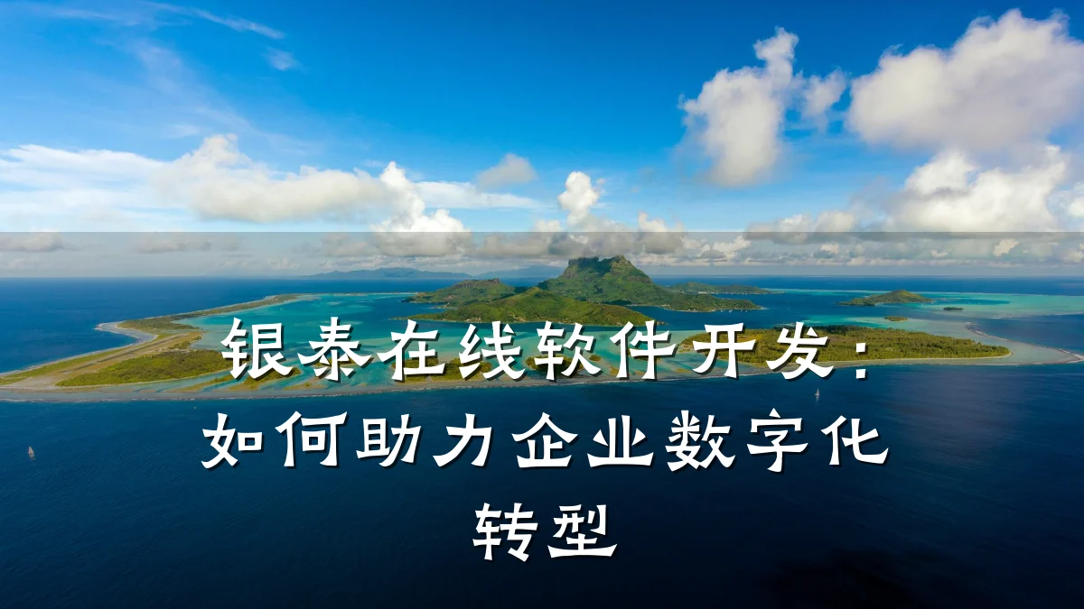 银泰在线软件开发：如何助力企业数字化转型