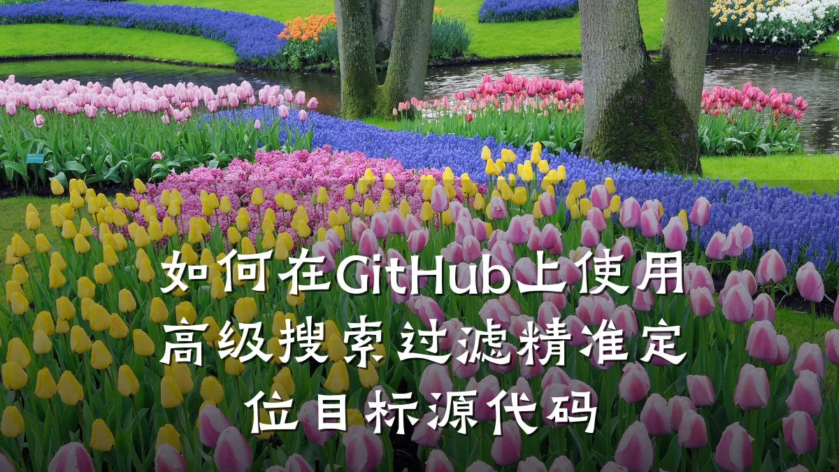 如何在GitHub上使用高级搜索过滤精准定位目标源代码