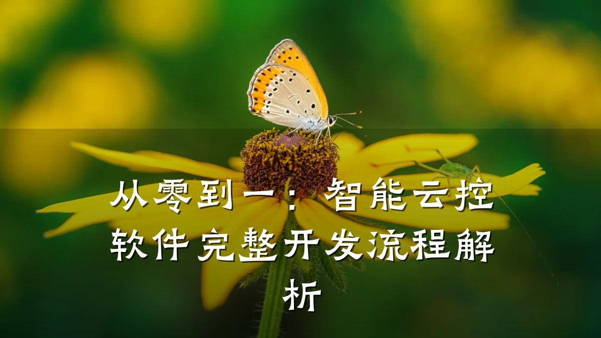 从零到一：智能云控软件完整开发流程解析
