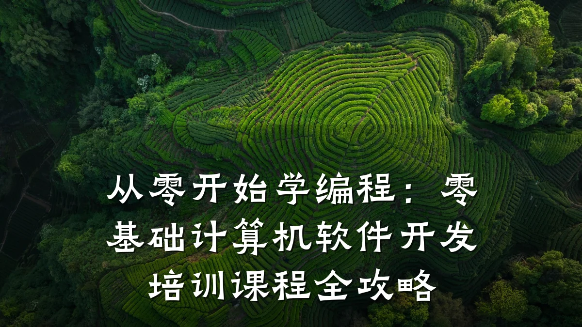 从零开始学编程:零基础计算机软件开发培训课程全攻略
