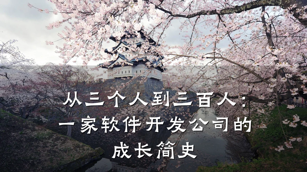 从三个人到三百人:一家软件开发公司的成长简史