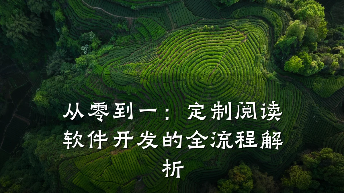 从零到一:定制阅读软件开发的全流程解析