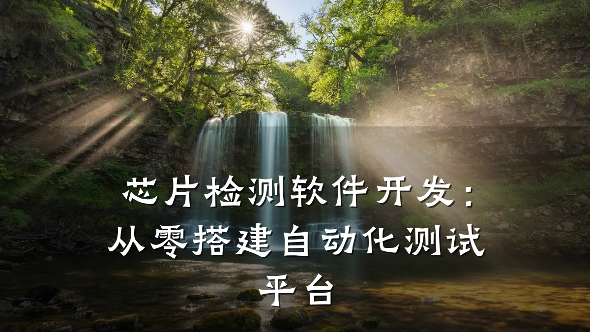 芯片检测软件开发:从零搭建自动化测试平台