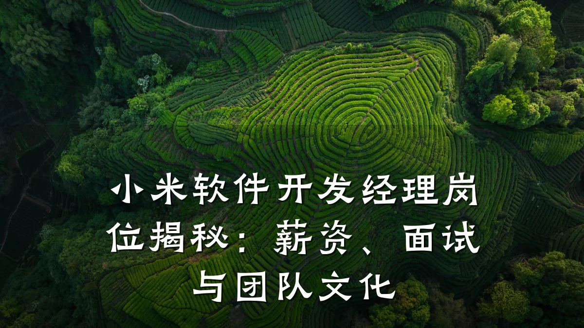 小米软件开发经理岗位揭秘：薪资、面试与团队文化