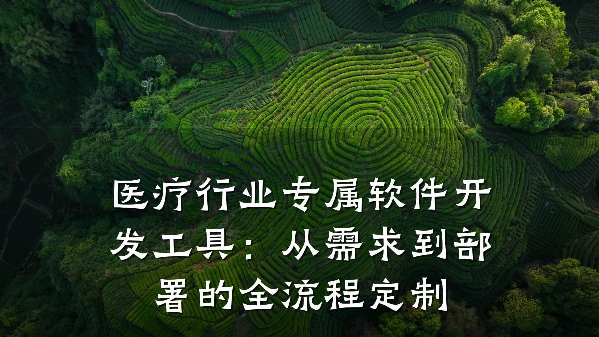 医疗行业专属软件开发工具:从需求到部署的全流程定制