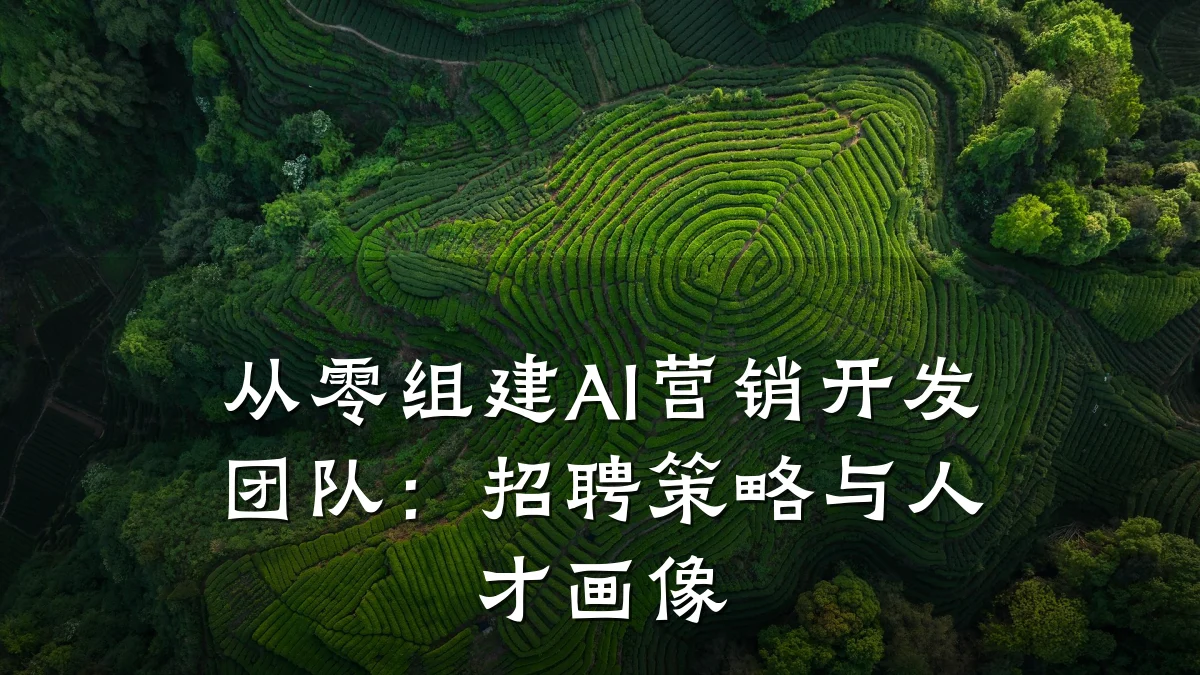 从零组建AI营销开发团队:招聘策略与人才画像