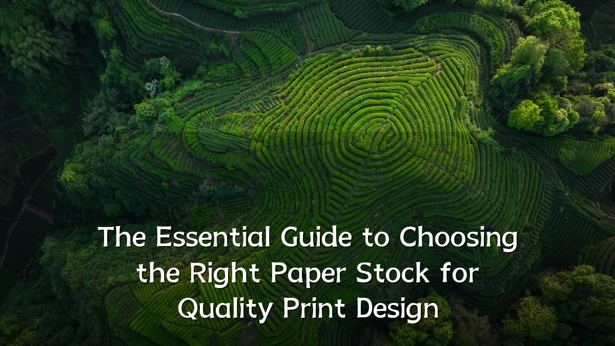 The Essential Guide to Choosing the Right Paper Stock for Quality Print Design