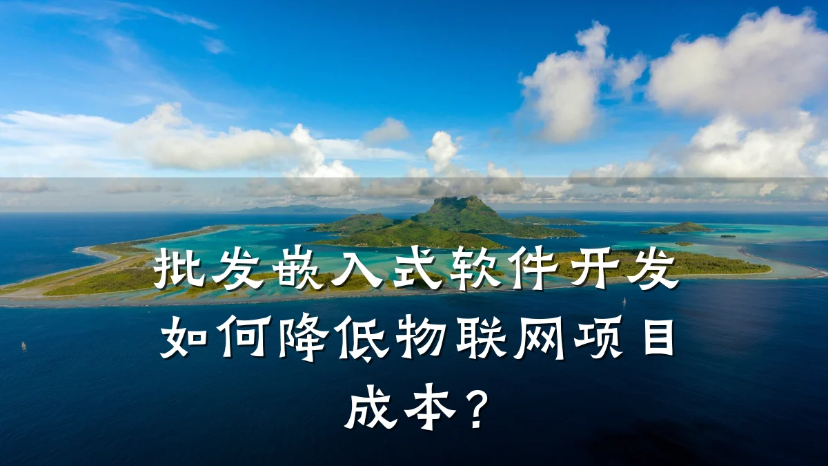 批发嵌入式软件开发如何降低物联网项目成本？