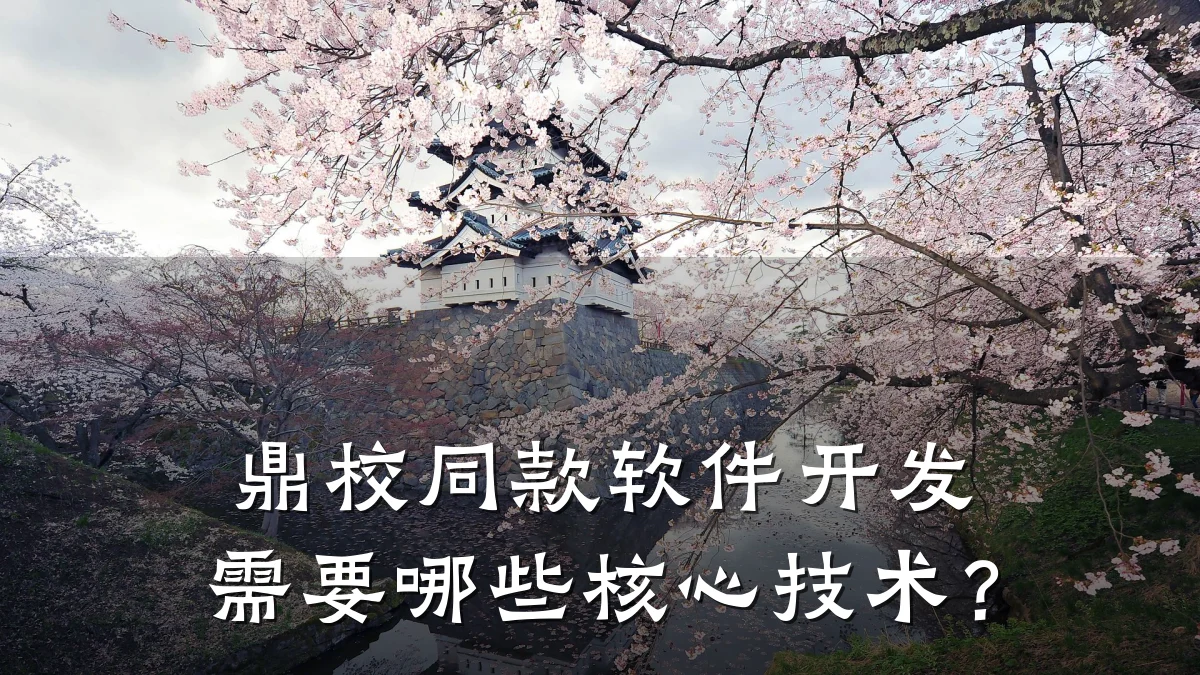 鼎校同款软件开发需要哪些核心技术?