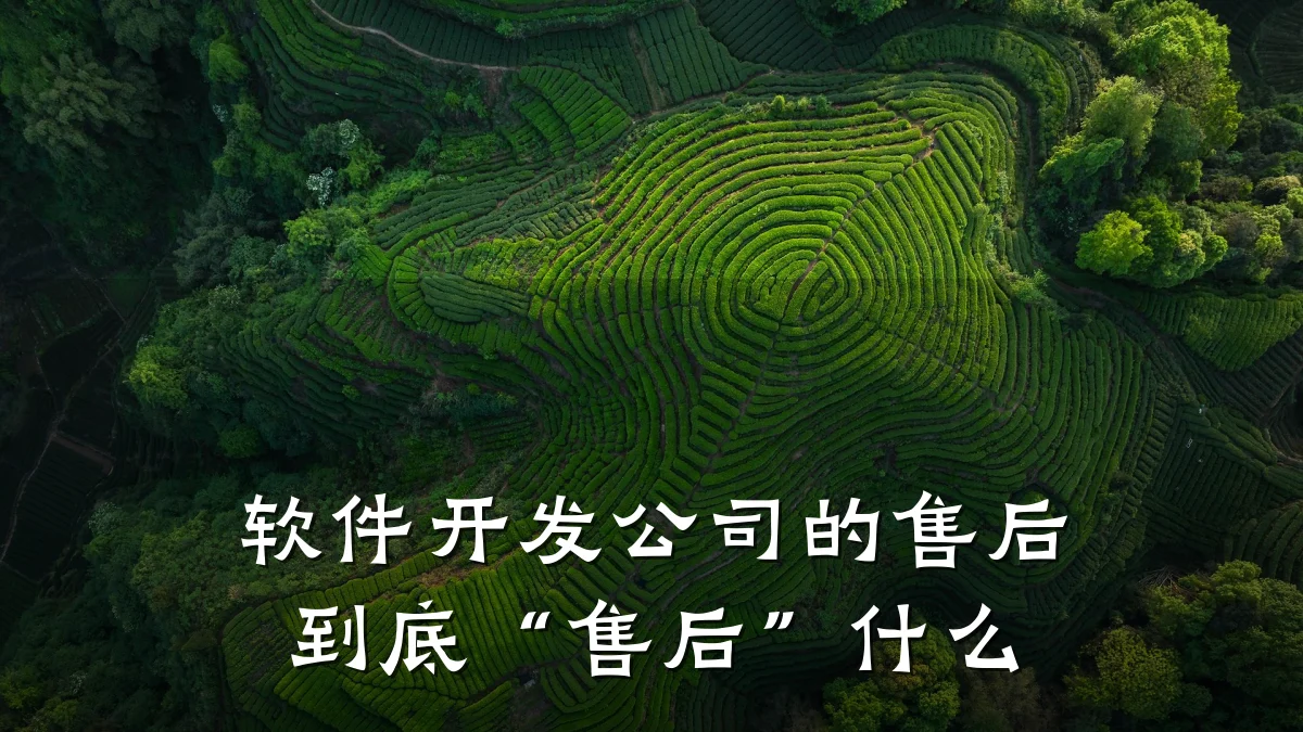 软件开发公司的售后到底“售后”什么