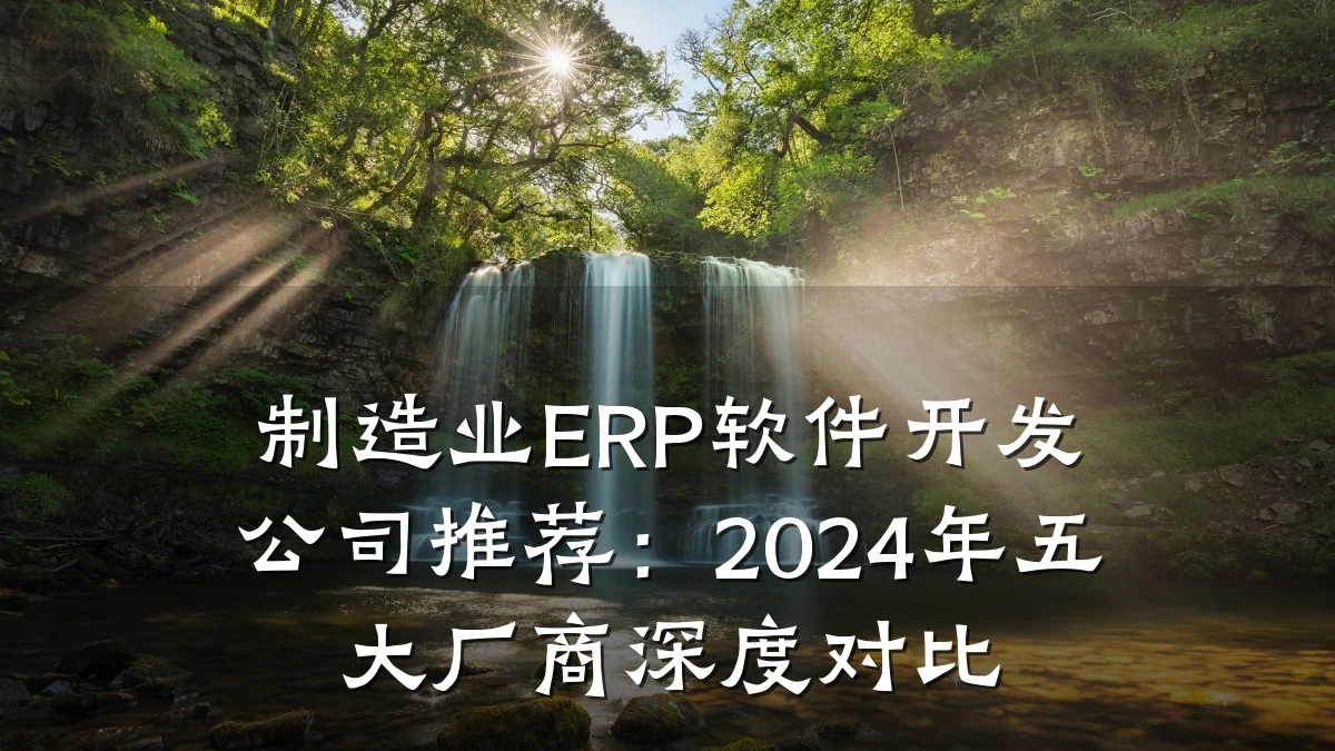 制造业ERP软件开发公司推荐:2024年五大厂商深度对比