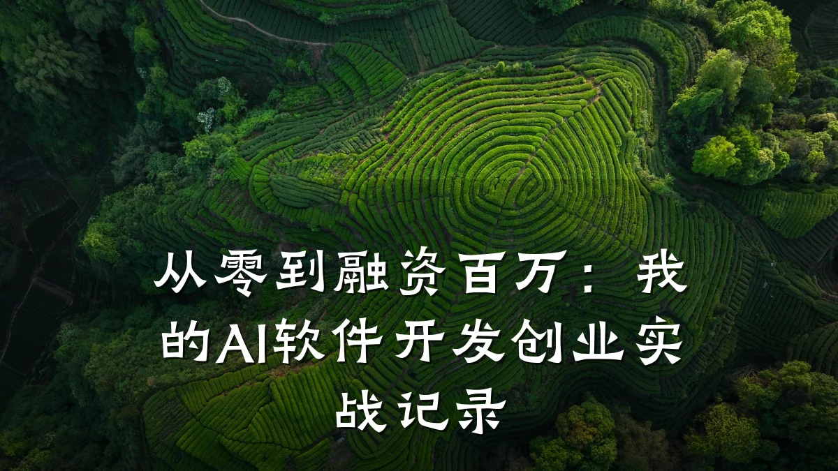 从零到融资百万:我的AI软件开发创业实战记录
